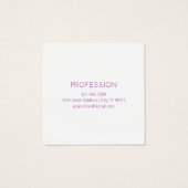 Einfach moderner Minimalismus Lila Ombre Gradient (Rückseite)