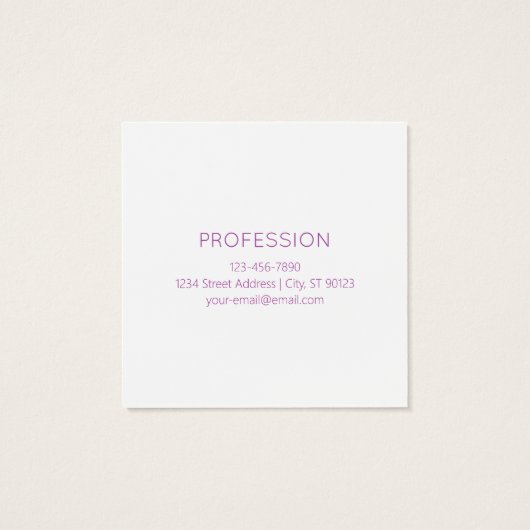 Einfach moderner Minimalismus Lila Ombre Gradient (Rückseite)