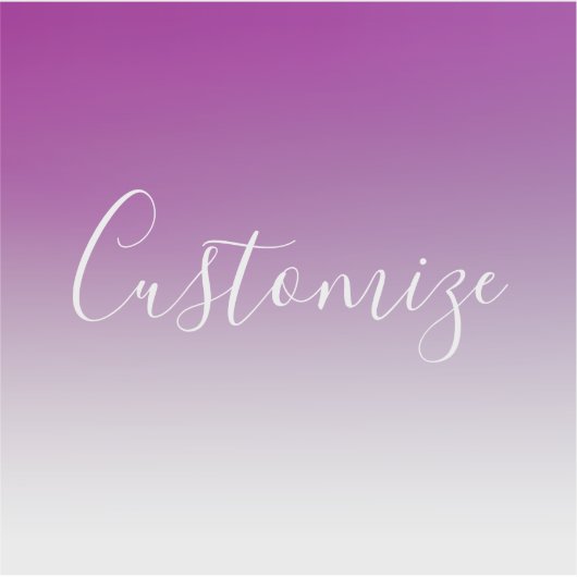 Einfach moderner Minimalismus Lila Ombre Gradient Aufkleber (Vorderseite)