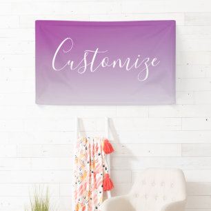 Einfach moderner Minimalismus Lila Ombre Gradient Banner