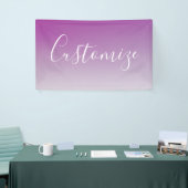 Einfach moderner Minimalismus Lila Ombre Gradient Banner (Messeveranstaltung)