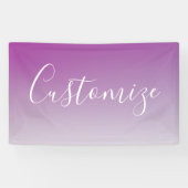 Einfach moderner Minimalismus Lila Ombre Gradient Banner (Horizontal)