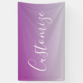 Einfach moderner Minimalismus Lila Ombre Gradient Banner (Vertikal)