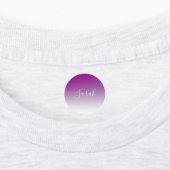 Einfach moderner Minimalismus Lila Ombre Gradient Etiketten (Befestigt)