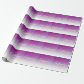 Einfach moderner Minimalismus Lila Ombre Gradient Geschenkpapier (Ungerollt)