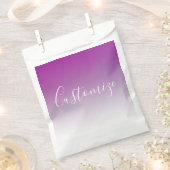 Einfach moderner Minimalismus Lila Ombre Gradient Geschenktütchen (Ausgeschnitten)