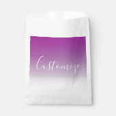 Einfach moderner Minimalismus Lila Ombre Gradient Geschenktütchen (Vorderseite)
