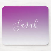 Einfach moderner Minimalismus Lila Ombre Gradient Mousepad (Vorne)