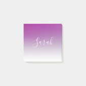 Einfach moderner Minimalismus Lila Ombre Gradient Post-it Klebezettel (Vorderseite)
