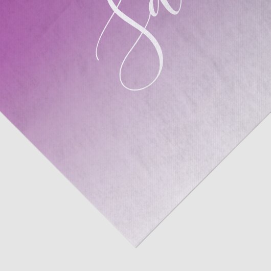 Einfach moderner Minimalismus Lila Ombre Gradient Seidenpapier (Ausschnitt)