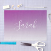 Einfach moderner Minimalismus Lila Ombre Gradient Seidenpapier (Handwerk)