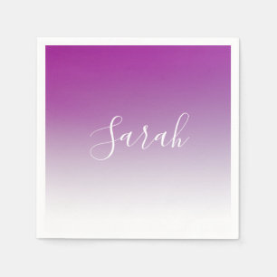 Einfach moderner Minimalismus Lila Ombre Gradient Serviette