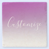 Einfach moderner Minimalismus Lila Ombre Gradient Steinuntersetzer