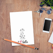 Einfach moderner Monogram Dalmatiner Stilvoll eleg Post-it Klebezettel