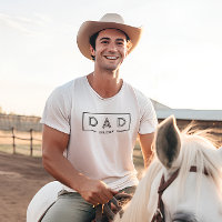 Einfach moderner Schwarzer Rahmen-Vater Est. 2024