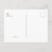 Einfach moderner Text nur Hochzeit B/W Save the Da Ankündigungspostkarte (Rückseite)