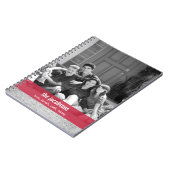 Einfach modernes Band-Personalisiert-Notebook Notizblock (Linke Seite)