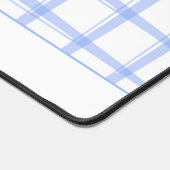 Einfach modernes Blue Lattice Design Schreibtischunterlage (Ecke)