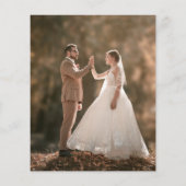 Einfach modernes Foto vorne und hinten Save the Da Flyer (Hinten)