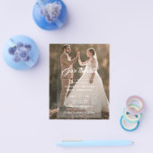 Einfach modernes Foto vorne und hinten Save the Da Flyer (Einzeln)