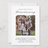 Einfach modernes neues Zuhause Housewarming Foto l Ankündigung (Vorderseite)