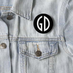 Einfach Monogramm Ideen 1 Button