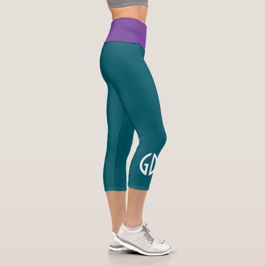 Einfach Monogramm Ideen 1 Capri Leggings (Rechts)