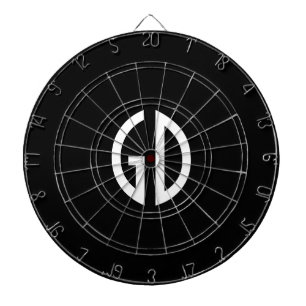 Einfach Monogramm Ideen 1 Dartscheibe