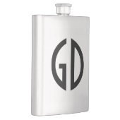 Einfach Monogramm Ideen 1 Flachmann (Rechts)