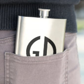 Einfach Monogramm Ideen 1 Flachmann (Beispiel)