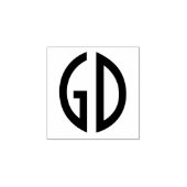 Einfach Monogramm Ideen 1 Gummistempel (Prägung)