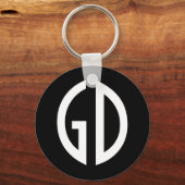 Einfach Monogramm Ideen 1 Schlüsselanhänger (Vorderseite)