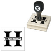 Einfach Monogramm-Name Gummistempel (Stempel)