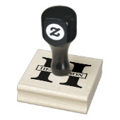 Einfach Monogramm-Name Gummistempel (Stempel)