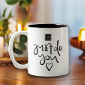 Einfach Monogramm Zweifarbige Tasse