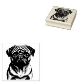 Einfach Mops Gummistempel (Stempel)