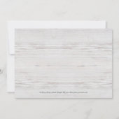 Einfach mühelos Hochzeit sichern Sie die Datumskar Save The Date (Rückseite)