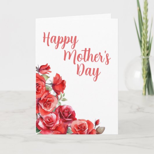 Einfach - Muttertag Dankeskarte (Vorderseite)