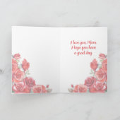 Einfach - Muttertag Dankeskarte (Innenseite)