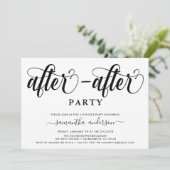 Einfach nach dem Party Scheidung Party Einladung (Stehend Vorderseite)