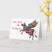 Einfach nach eingeklappter Grußkarte fliegen Karte (Gelbe Blume)