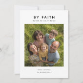 Einfach nach Glauben Religiöses Foto Weihnachten (Vorderseite)