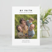 Einfach nach Glauben Religiöses Foto Weihnachten (Stehend Vorderseite)