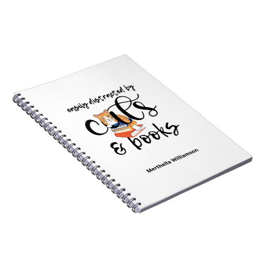 EINFACH NACH KATZEN UND BUCHEN ABGESCHLOSSEN NOTIZBLOCK (Rechte Seite)