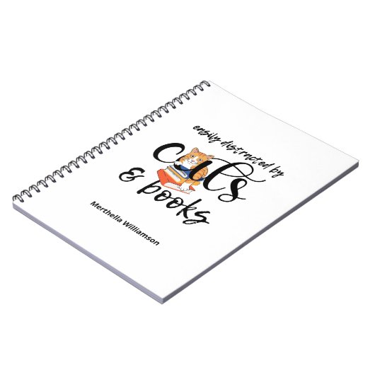 EINFACH NACH KATZEN UND BUCHEN ABGESCHLOSSEN NOTIZBLOCK (Linke Seite)