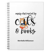 EINFACH NACH KATZEN UND BUCHEN ABGESCHLOSSEN NOTIZBLOCK (Vorderseite)