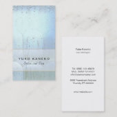 Einfach nassblauer Glaskuppel Schönheitssalon und  Visitenkarte (Vorne/Hinten)