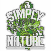 Einfach Natur Vinyl Sticker (Vorderseite)
