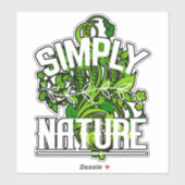 Einfach Natur Vinyl Sticker (Blatt)