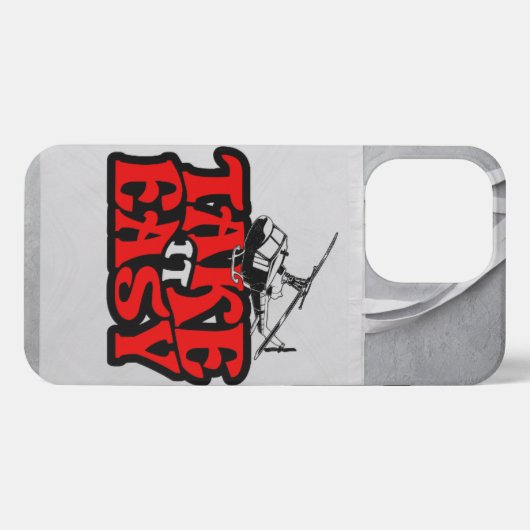 Einfach nehmen | Hubschrauber iPhone 13 Pro Fall iPhone Hülle (Rückseite (Horizontal))